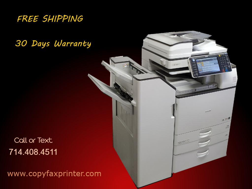 Ricoh MP 2554 Black/White Copier Printer Scanner with Stapling Finisher - $2,295.00