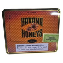 Havana Honeys Rum EMPTY Cigar Tin Box With Lid Small Tiny Metal Storage Containe - $9.60