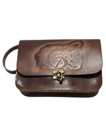 Handmade Leather Shoulder Bag with Musical Design Rustic Brown ,Handcraf... - $2,996.67 MXN