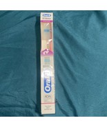 VTG Oral-B 60 Toothbrush 1994 USA Medium End-Round Bristles 4-ROW 8in Pink - $49.49