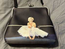 Marilyn Monroe Retro Kiss-Lock Shoulder Bag Vintage-Style Purse Black &amp; ... - $34.81 CAD