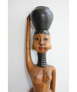 Wood Hand Carved Nude Tribal Female Erotic Figurine Gorgeous Wooden Art ... - $861.07 MXN