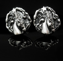 Mystical Unicorn cufflinks Vintage Pegasus Magical Tortolani signed star Cuff li - £180.41 GBP