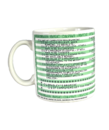 Laws of Computer Programming Vtg 1 Coffee Mug 1982 Kenneth Grooms Japan ... - £28.19 GBP
