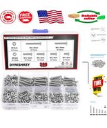 304 Stainless Steel Hex Button Head Screws &amp; Nuts Kit – 360 Pieces - $34.53 CAD