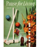 Coca Cola Pause for Living Magazine Summer 1957 It&#39;s Time for Coolers - $9.21 CAD