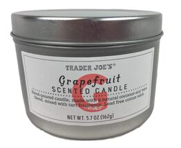 Trader Joe's Grapefruit Scented Candle NET WT 5.7 OZ (162g) - $14.65