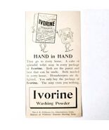 Ivorine Washing Powder Soap 1897 Advertisement Victorian Cleaning ADBN1A7  - €17,15 EUR