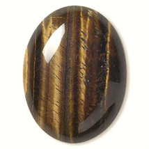 Brown TigerEye Cabochon, 40x30mm luminous, 30x40mm cab Tiger Eye stone - £5.55 GBP