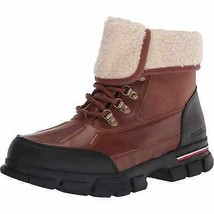Tommy Hilfiger Men Faux Shearling Duck Boots Idan Size US 9M Medium Brown - £46.86 GBP