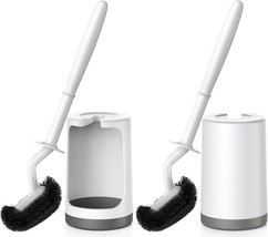 Toilet Bowl Brush Holder Set Curved Design Toilet Cleaner with Holder fo... - $40.23