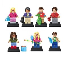 Set of 7 Custom Big Bang Theory Minifigures - £15.48 GBP