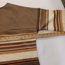 Vintage by Bogart of Texas Women's Beige/Brown Stripes Pullover Blouse Chest 42" image 4