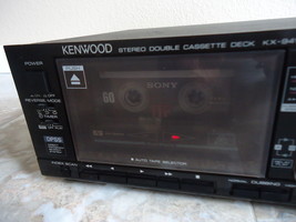 Kenwood KX-94W Dual Cassette Deck Made in Japan , See Video ! - $50.00