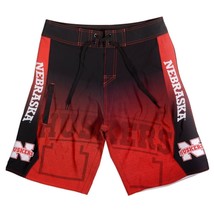 Nebraska Cornhuskers Board Shorts - Size 30 Swimsuit Swim Trunks  - £29.07 GBP