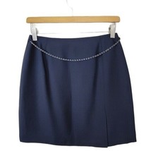 Zucca | Black Mini Skirt with Chain Detail Womens Size 8 - £50.98 GBP