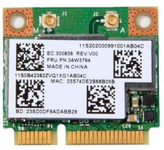 BCM943228HMB 802.11N 2.4/5GHz+Bluetooth4.0 PCI E Wi-Fi Card FRU:04W3764 ... - $43.69