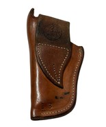 Brown Smith &amp; Wesson Leather Holster 18  Revolver Vintage (Missing Strap?) - $719.28 MXN