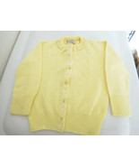 Vintage Newport Baby Toddler Girl&#39;s Yellow 100% Orlon Sweater 12-18 Months - £11.74 GBP