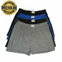 Ultra Men 100% Soft Stretch Premium Cotton Jersey Knit Boxer Trunk Under... - $13.99+