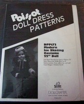 Pattern Poissot # 172 Modern Ice Skating Costume 22&quot; Doll clothes - $9.99