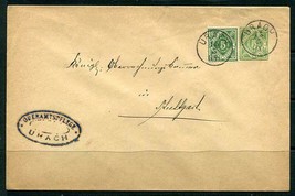 Germany 1883 Uprated Postal Cover 5 pf Wurttemberg  Uhach-Stuttgart  13066 - £6.20 GBP