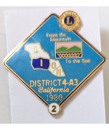 District 4-A3 California 1980 LION pin  - $4.95