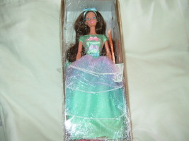 Avon Barbie doll NR from box Spring Tea Party new  #1 green dress collec... - £19.27 GBP