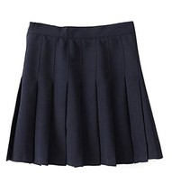 Women High Waist Solid Pleated Mini Slim Single Tennis Skirts ( S, Dark Blue) - $38.60