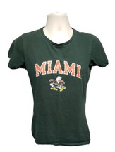 Miami University Hurricanes Womens Medium Green TShirt - £15.78 GBP