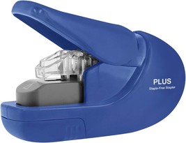 Paper Clinch Compact Navy Blue Heavy Duty Light Staple Free Stapler 31252 - £25.98 GBP