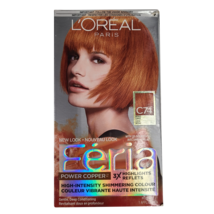 L&#39;Oreal Paris Feria C74 Intense Copper Multi-Faceted Shimmering Hair Color - £13.70 GBP