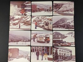 1975 Aspen Colorado People Cars Jerome Hotel Lot of 12 Photos Color Snapshot - £9.34 GBP