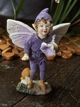EUC Pacific Giftware Garden of Enchantment Boy Fairy 3” Figure Mushroom ... - $11.28