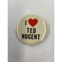 I Love Ted Nugent Vintage 1980s Pinback Button - $11.49