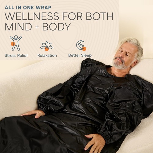 Lifepro Portable Infrared Sauna Blanket with Arm Sleeves - Black (Used) Item image 3