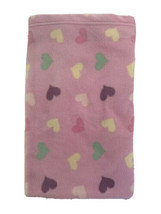 Beansprout Baby Blanket Pink multicolor hearts Plush Security Lovey soft - £31.37 GBP