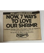 1988 Bennigan’s Restaurant Birmingham Vintage Print Ad Advertisement pa31 - $7.91