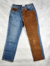 Frame Le Original Jeans Womens Size 26 Suede Denim Mix Button Fly - $44.54