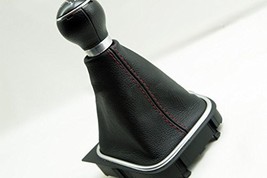  Fits 2005-2010 Volkswagen Jetta Vento Bora MK5 Black Leather Manual shift boot - £21.83 GBP