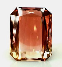 24.50 cts BI-COLOR Tourmaline VS loose gemstone from Brazil see video - £4,758.73 GBP