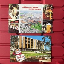 Kelloggs Postcard Lot Of 2 Battle Creek Michigan Unused Vintage 1980s - $171.13 MXN