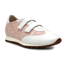 Amalfi Powder Certos Shoes Forrest Pink Snake Parmasoft White Leather Sn... - $37.80