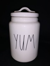 Rae Dunn &quot;YUM&quot; Jar Artisan Collection Cookie Canister With Lid Sugar Jar - £11.54 GBP