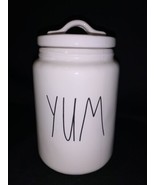 Rae Dunn &quot;YUM&quot; Jar Artisan Collection Cookie Canister With Lid Sugar Jar - £11.39 GBP