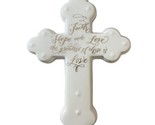 Midwest-CBK Faith Hope and Love the Greatest of these is Love Ceramic 7 in - £9.67 GBP