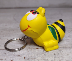 Protect Our Pollinators Bee Cute Smiling Squishy Foam Keyring Keychain 2 1/4&quot; - £3.32 GBP