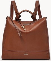 Fossil Elina Brown Leather Convertible Backpack SHB2979210 NWT $250 Retail FS - £113.74 GBP
