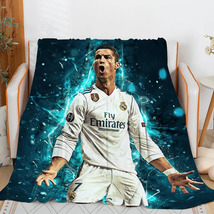 Sofa Blankets for Winter Cristiano Ronaldo Microfiber Bedding Custom Warm Knee B - £38.78 GBP