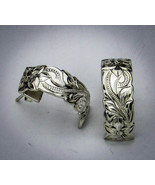 Hand Engraved .925 Sterling Silver Post Earrings - $62.43 CAD